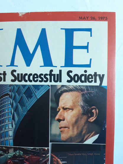 Time magazine Europe`s Most Successful Society West Germany 25.05.1975 Mai 1975