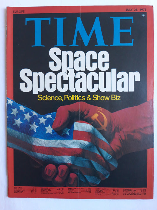 Time magazine Space Spectacular Science, Politics & Show Biz 21.07.1975 Juli 1975