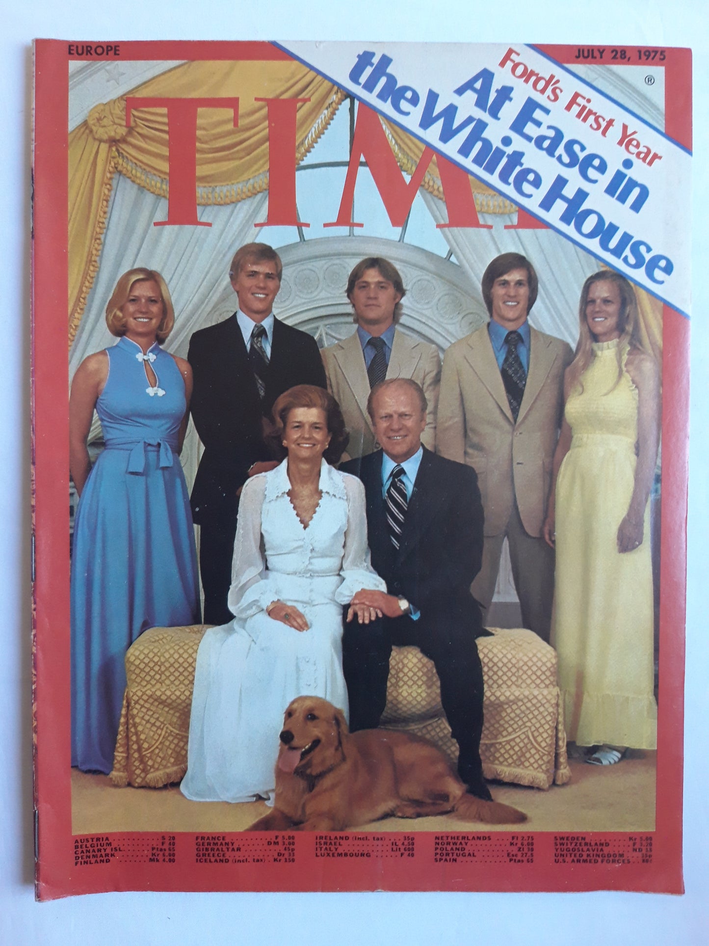 Time magazine Ford`s First Year At Ease in the White House 28.07.1975 Juli 1975