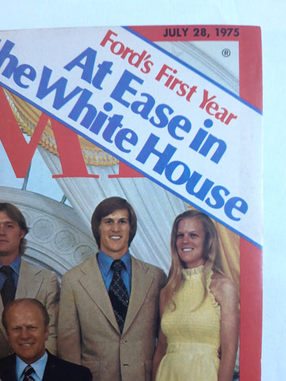Time magazine Ford`s First Year At Ease in the White House 28.07.1975 Juli 1975