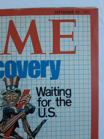 Time magazine Recovery Waiting for the U.S. 22.09.1975 September 1975