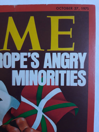 Time magazine Europe`s Angry Minorities 27.10.1975 Oktober 1975