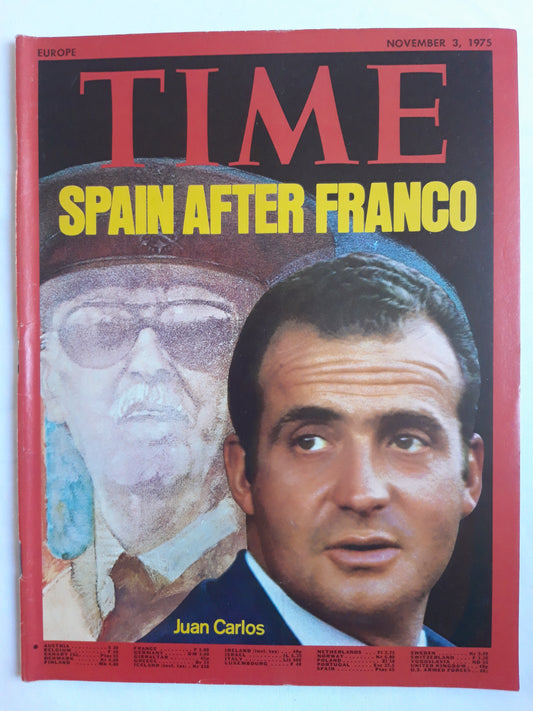 Time magazine Juan Carlos Spain After Franco 03.11.1975 November 1975