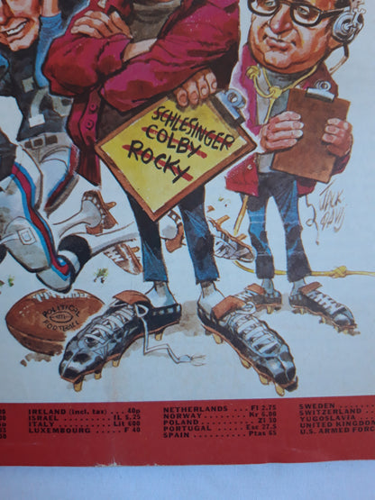 Time magazine "My Guys" Henry Kissinger Schlesinger Colby Rocky 17.11.1975 November 1975
