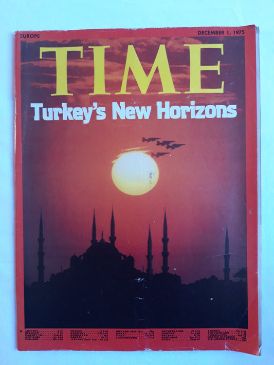 Time magazine Turkey´s New Horizons 01.12.1975 Dezember 1975