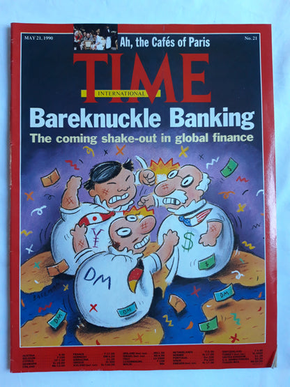 Time magazine Bareknuckle Banking The coming shake-out in global finance Cafes of Paris 21.05.1990 Mai 1990 No.21