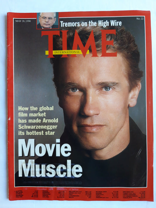 Time magazine Arnold Schwarzenegger Hottest Star Mikhail Gorbachev 28.05.1990 Mai 1990 No.22
