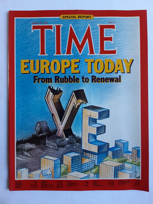 Time magazine Europe Today From Rubble to Renewal 29.04.1985 29. April 1985 No.17