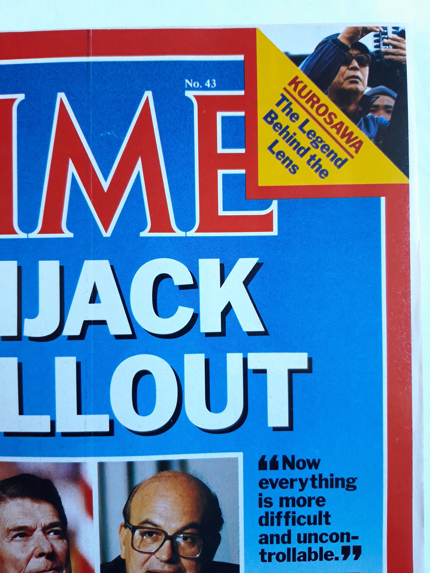 Time magazine Hijack Fallout  Ronald Reagan Craxi Mubarak Arafat Kurosawa 28.10.1985 Oktober 1985 No.43
