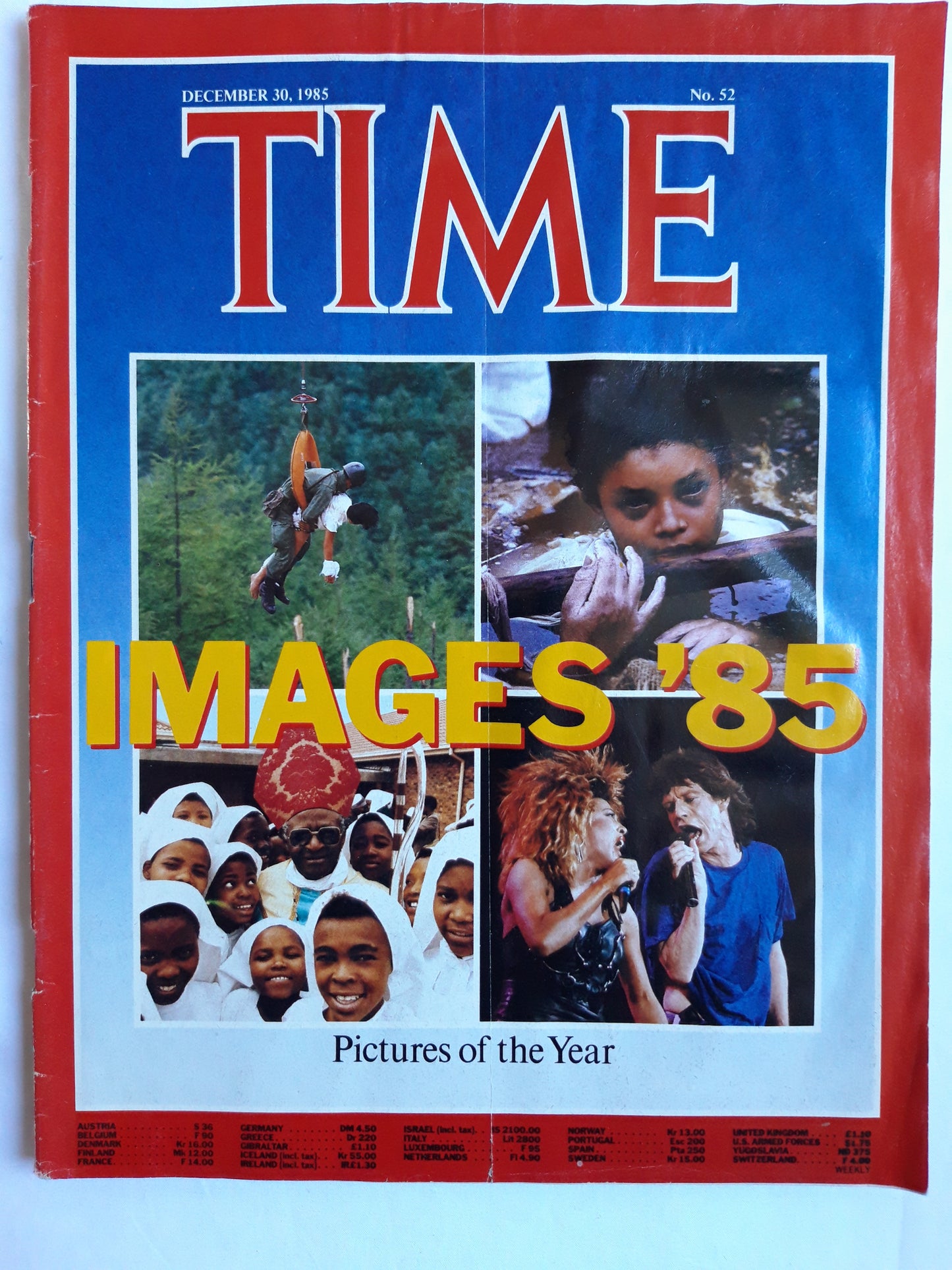 Time magazine Images `85 Tina Turner Mick Jagger 30.12.1985  Dezember 1985 No.52