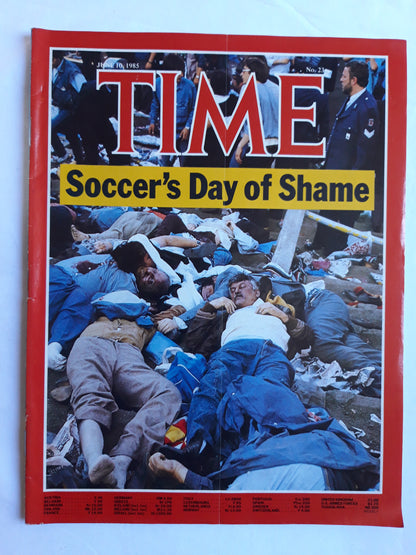 Time magazine Soccer`s Day of Shame 10.06.1985 Juni 1985 No.23
