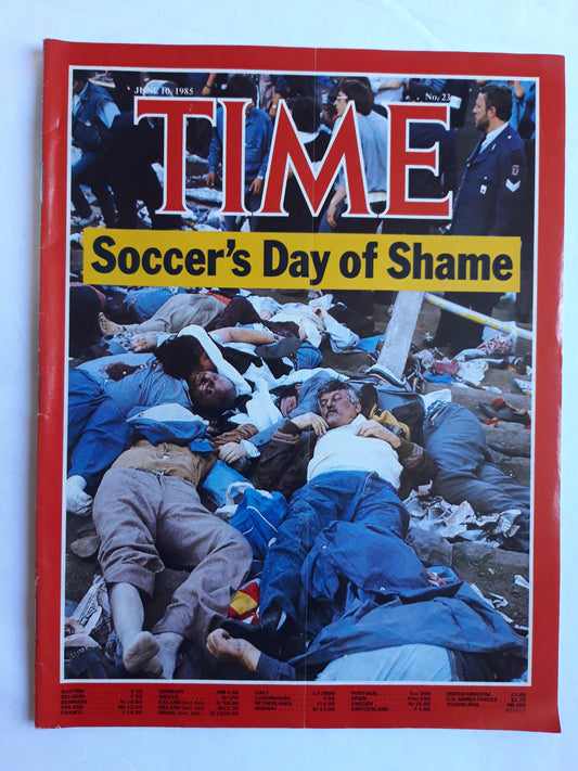 Time magazine Soccer`s Day of Shame 10.06.1985 Juni 1985 No.23