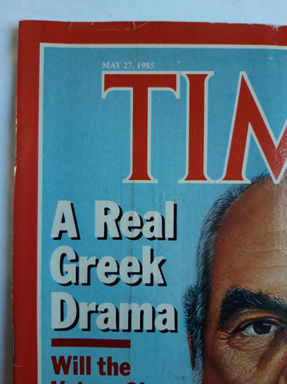 Time magazine A Real Greek Drama Papandreou Madonna America´s Sizzling New Star 27.05.1985 Mai 1985 No.21