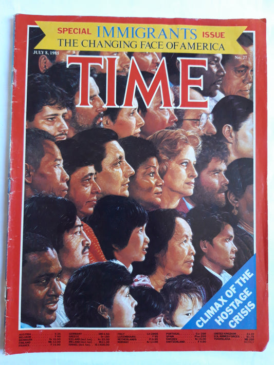 Time magazine Special Immigrants Issue The Changing Face of America 08.07.1985 Juli 1985 No.27