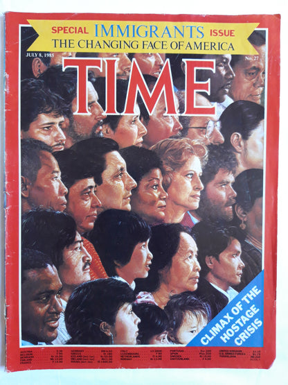 Time magazine Special Immigrants Issue The Changing Face of America 08.07.1985 Juli 1985 No.27