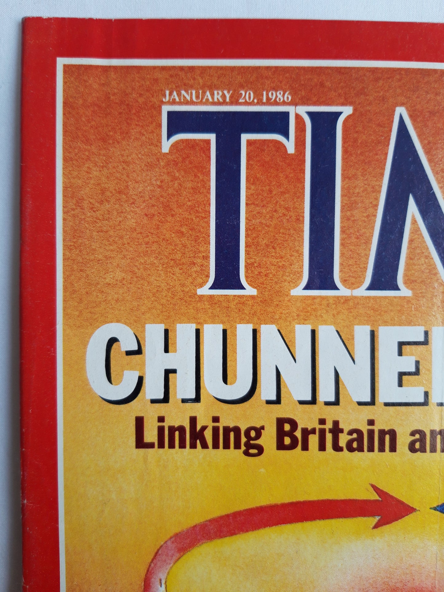 Time magazine Chunnel Vision Linking Britain and France at Last Gaddafi 20.01.1986 Januar 1986 No.3