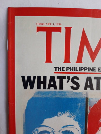 Time magazine The Philippine Election What´s At Stake Challenger Aquino President Marcos Cheap Oil Good News Bad News 03.02.1986 Februar 1986 No.5