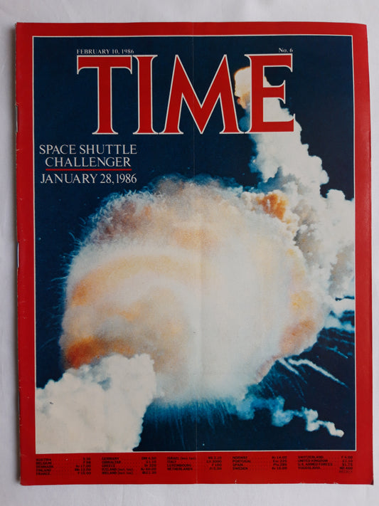 Time magazine Space Shuttle Challenger January 28, 1986 10.02.1986 Februar 1986 No.6