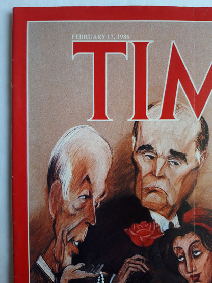 Time magazine Campaign ´86 The Wooing Of France Philippine Election Now What? 17.02.1986 Februar 1986 No.7