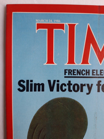 Time magazine French Elections Slim Victory for the Right Insurance Crisis Rates Up, Coverage Down 24.03.1986 März 1986 No.12