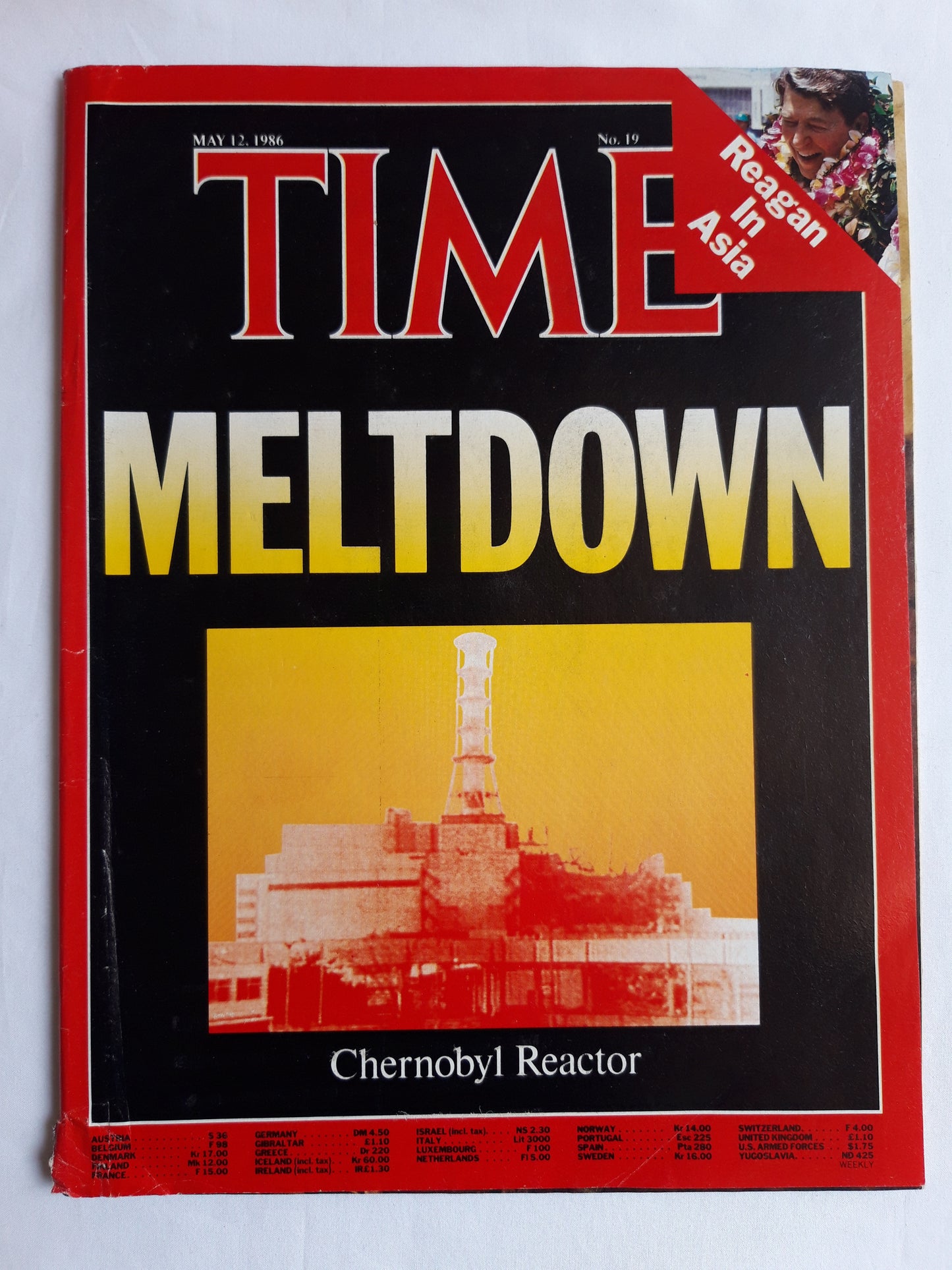 Time magazine Meltdown Chernobyl Reactor Reagan In Asia 12.05.1986 Mai 1986 No.19