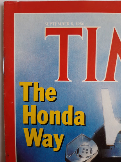 Time magazine The Honda Way Battling For Global Markets Cameroon Lake of Death 08.09.1986 September 1986 No.36