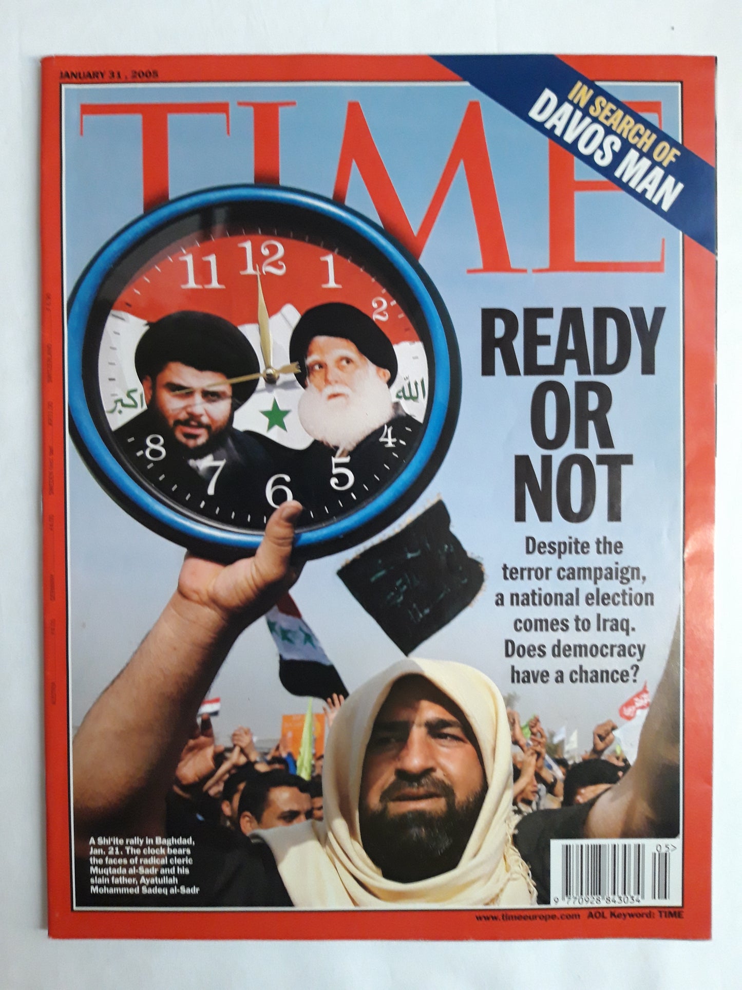 Time magazine Ready or not Baghdad In search of Davos Man 31.01.2005 Januar 2005