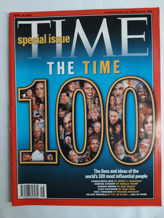 Time magazine The Time Special Issue 100 most influental people 18.04.2005 April 2005
