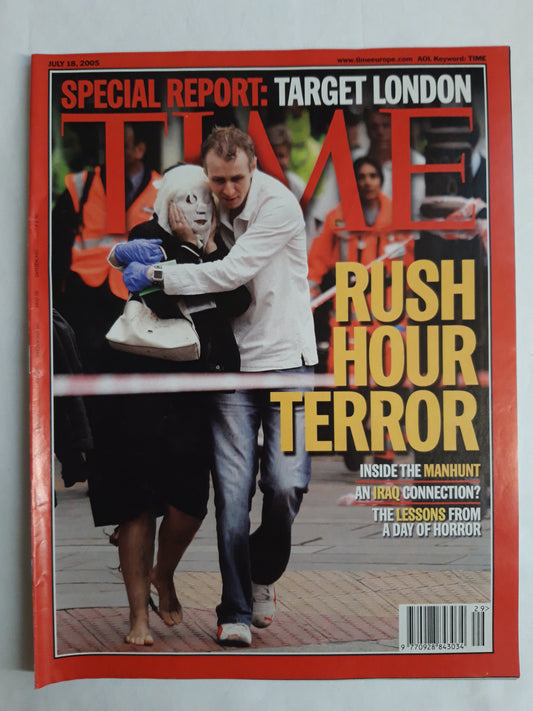 Time magazine Rush Hour Terror Target London 18.07.2005 Juli 2005