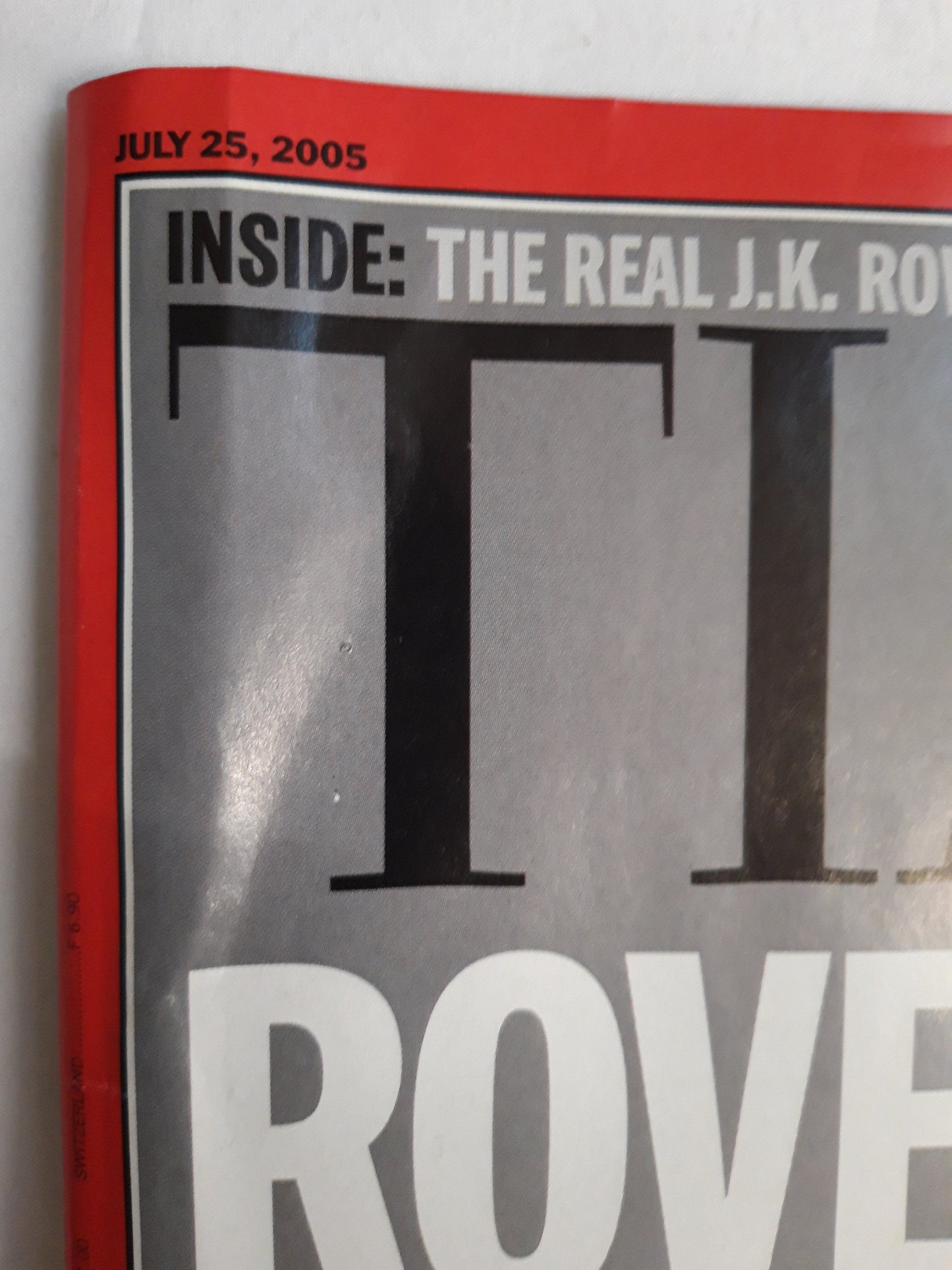 Time magazine Rove On the Spot Valerie Plame Bush  Grand Jury Matthew Cooper The real J.K. Rowling After the London Bombs 25.07.2005 Juli 2005