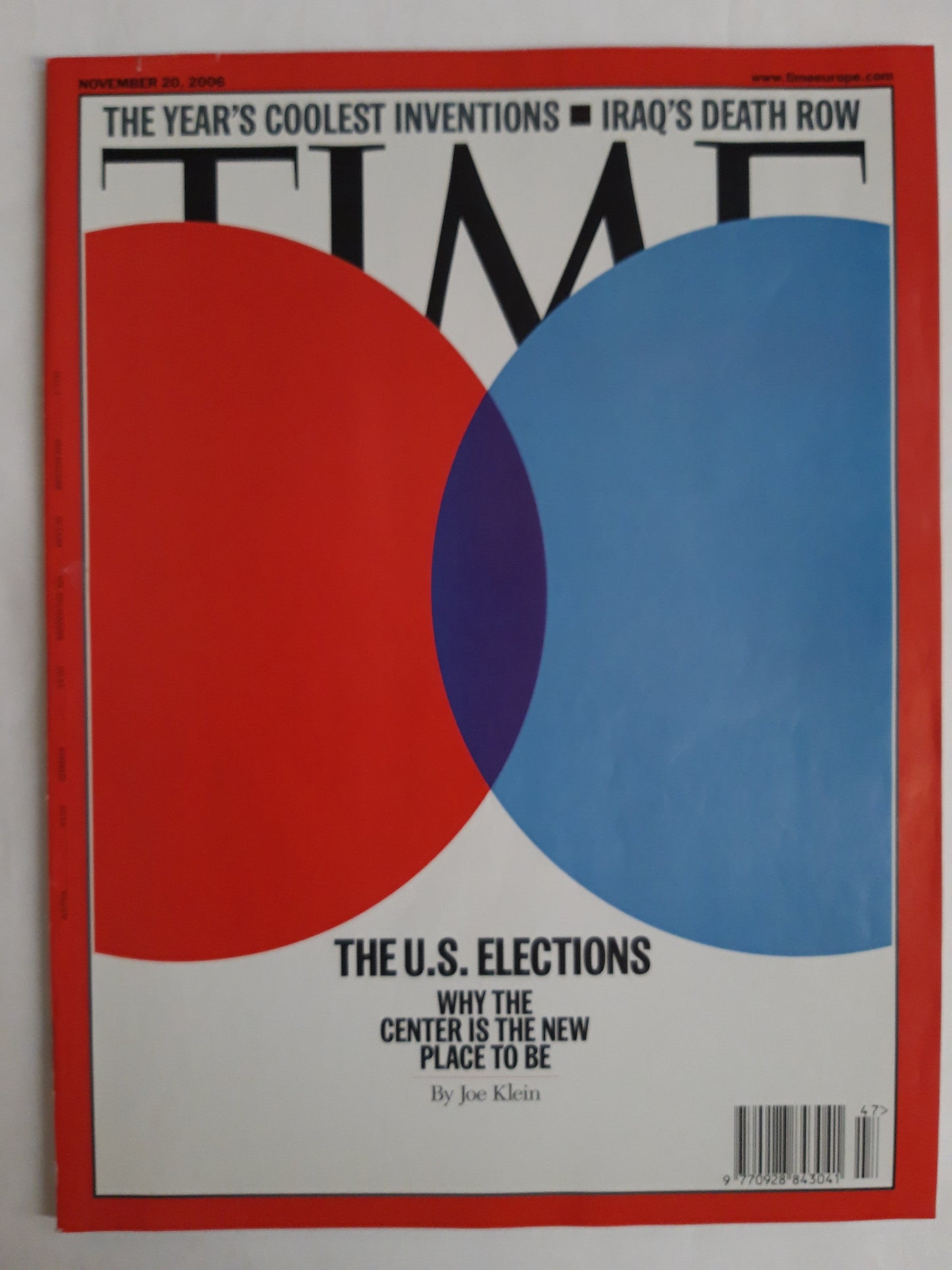 Time magazine The U.S. Elections Iraq`s death row 20.11.2006 November 20