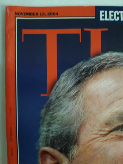 Time magazine Election special Four more years President George W. Bush 03.11.2004 November 2004