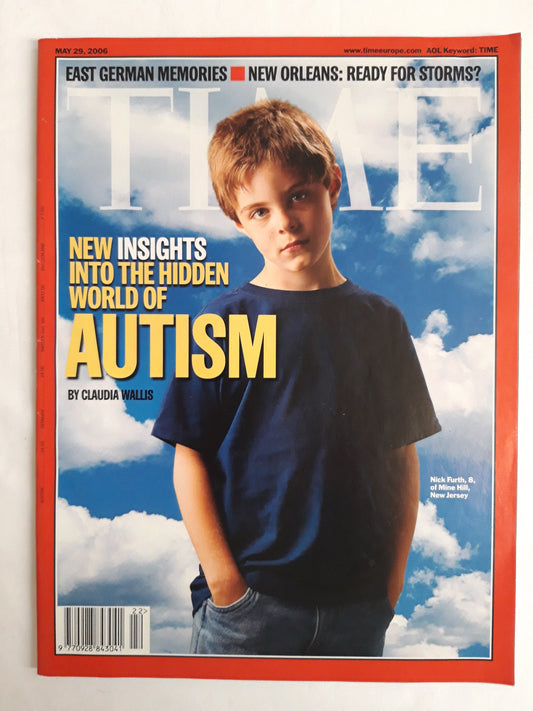 Time magazine New insights into the hidden world of Autism Nick Furth of Mine Hill New Jersey 29.05.2006 Mai 2006