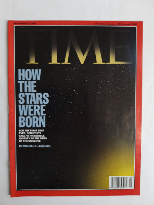 Time magazine How the stars were born Universe 04.09.2006 September 2006