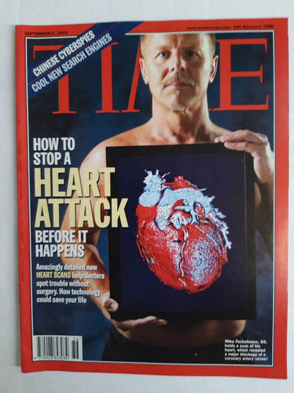 Time magazine How to stop heart attack before it happens New heart scans Mike Fackelmann 05.09.2005 September 2005