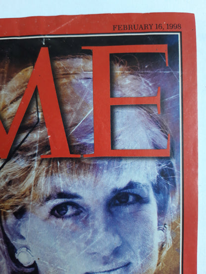 Time magazine Death Of A Princess An Exclusive Account of Diana`s Final Days and Tragic End White House Woes The Clinton Crisis Deepens 16.02.1998 Februar 1998