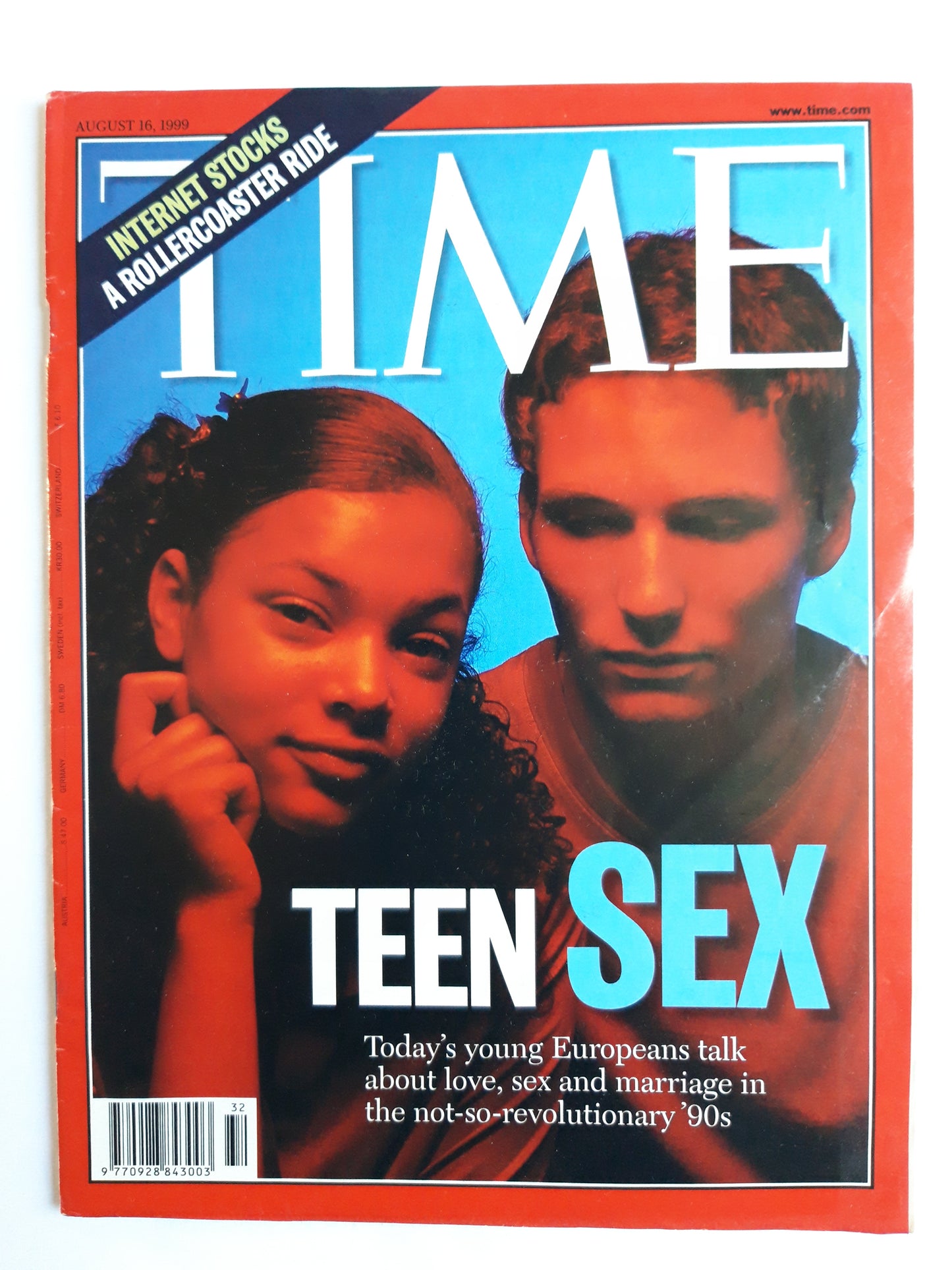 Time magazine Teen Sex Love Sex Marrige Internet Stocks A Rollercoaster Ride 16.08.1999 August 1999