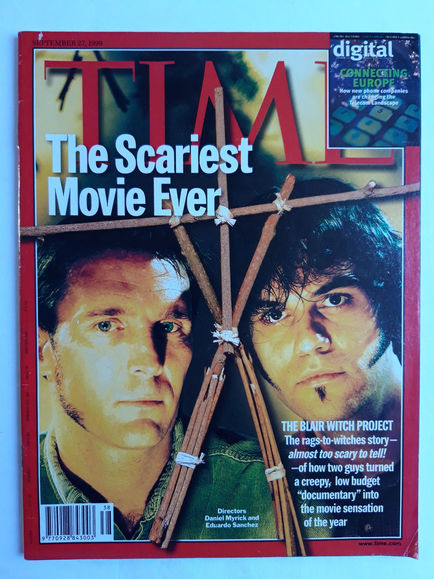 Time magazine The Scariest Movie Ever The Blair Witch Project Daniel Myrick Eduardo Sanchez Digtal Connecting Europe 27.09.1999 September 1999