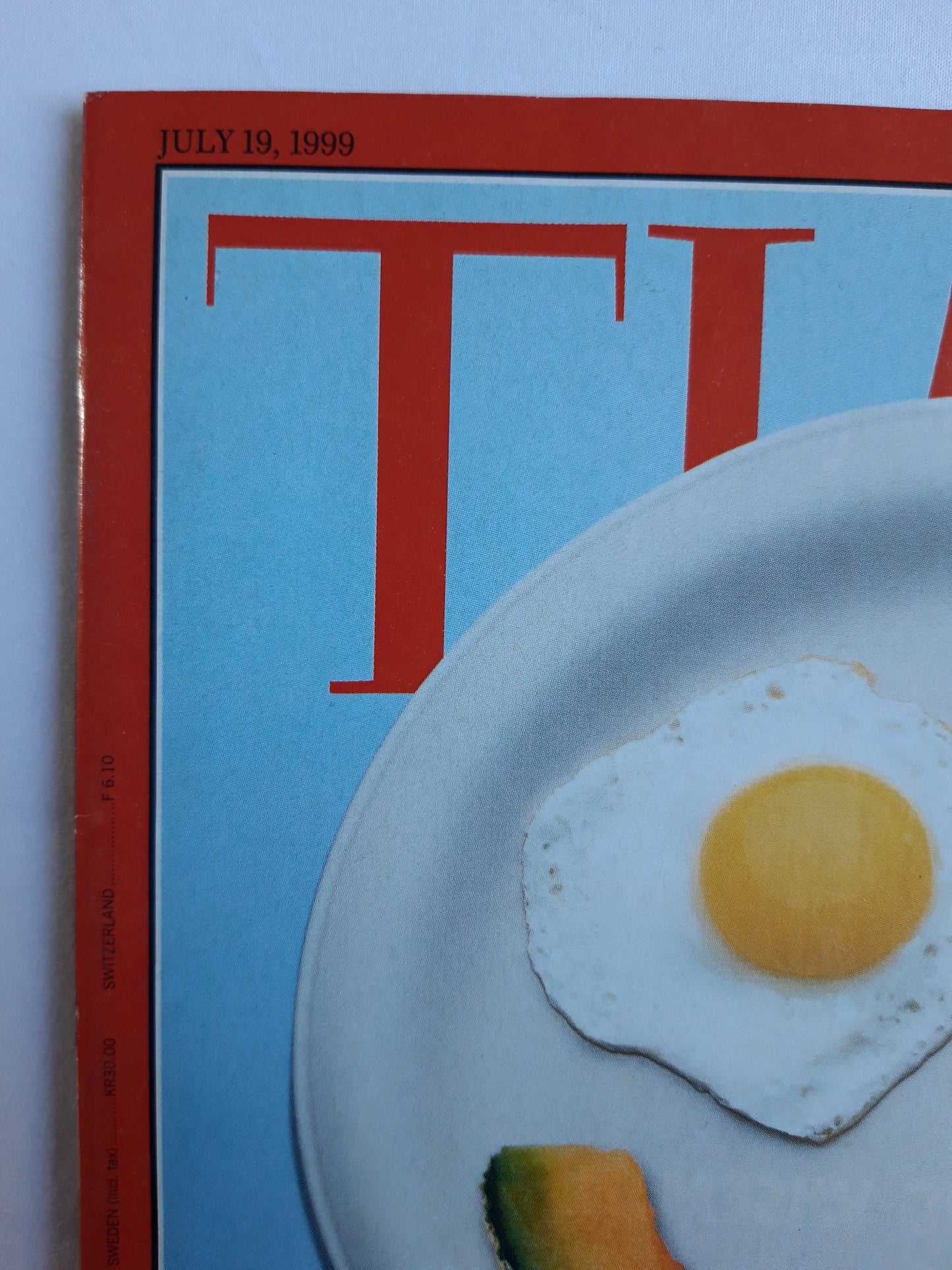 Time magazine Cholesterol Eggs Margarine The new science of eating right When Men Walked On The Moon 19.07.1999 Juli 1999