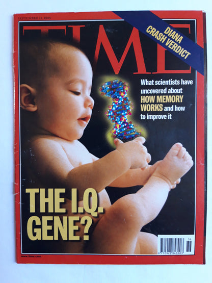 Time magazine The I.Q.Gene? Diana Crash Verdict How memory works 13.09.1999 September 1999