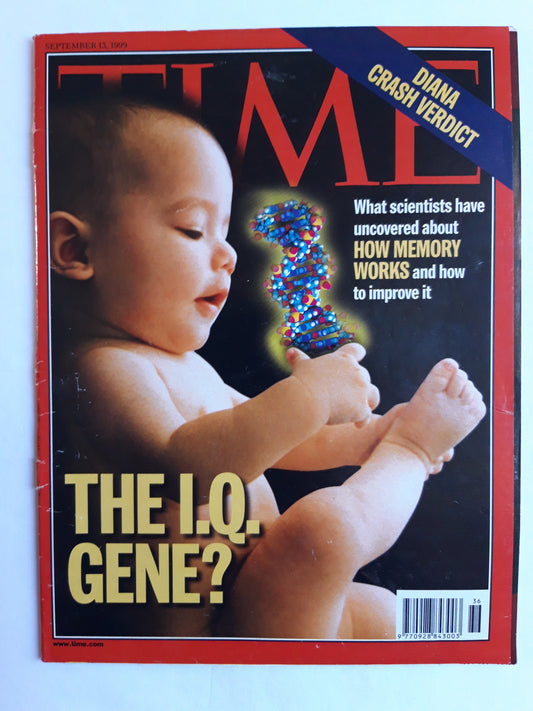 Time magazine The I.Q.Gene? Diana Crash Verdict How memory works 13.09.1999 September 1999