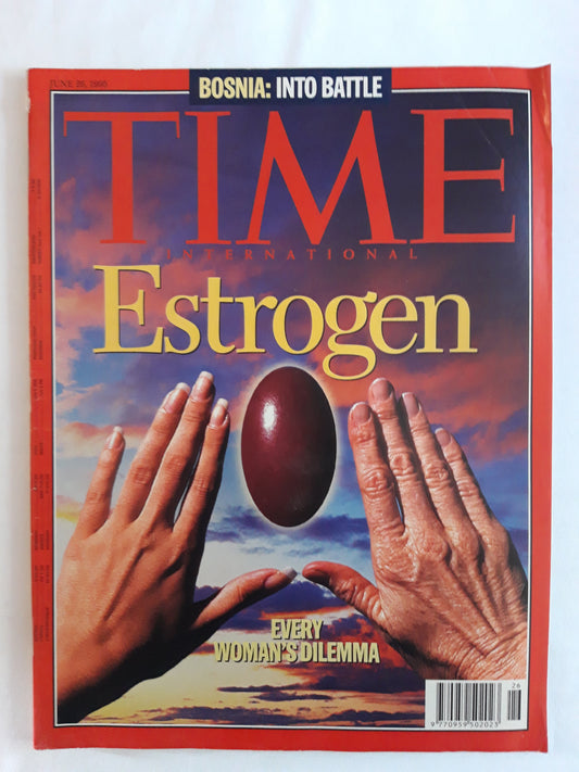 Time magazine Estrogen Every Woman`s Dilemma Bosnia Into Battle 26.06.1995 Juni 1995