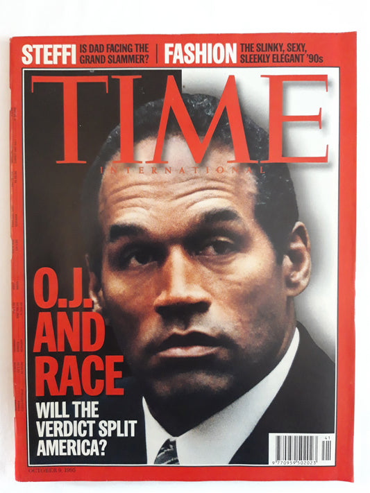 Time magazine O.J. And Race Will the Verdict Split America Steffi Is dad facing the Grand Slammer? Fashion The Slinky, sexy, sleekly elegant `90s 09.10.1995 Oktober 1995