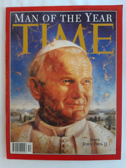 Time magazine Man Of The Year Pope John Paul II 26.12.1994/02.01.1995 Dezember 1994 Januar 1995 No.52