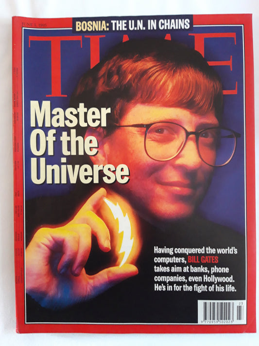 Time magazine Master Of The Universe Bill Gates Bosnia The U.N. in Chains 05.06.1995 Juni 1995