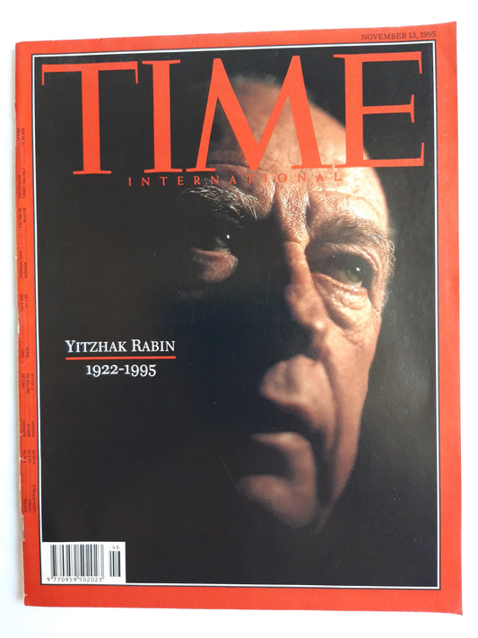 Time magazine Yitzhak Rabin 1922-1995 13.11.1995 November 1995