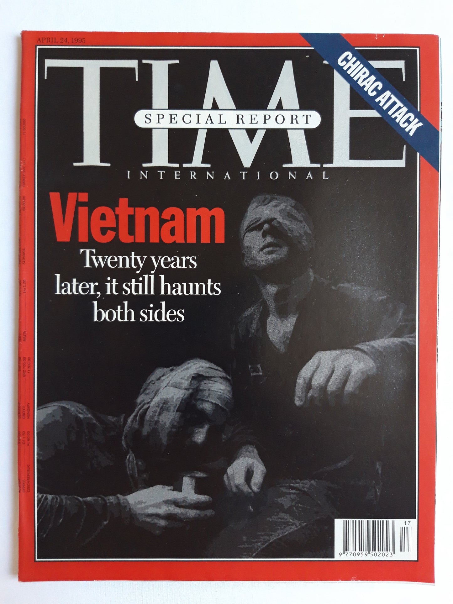 Time magazine Special Report Vietnam Twenty years later, it still haunts both sides Chirac attack 24.04.1995 April 1995