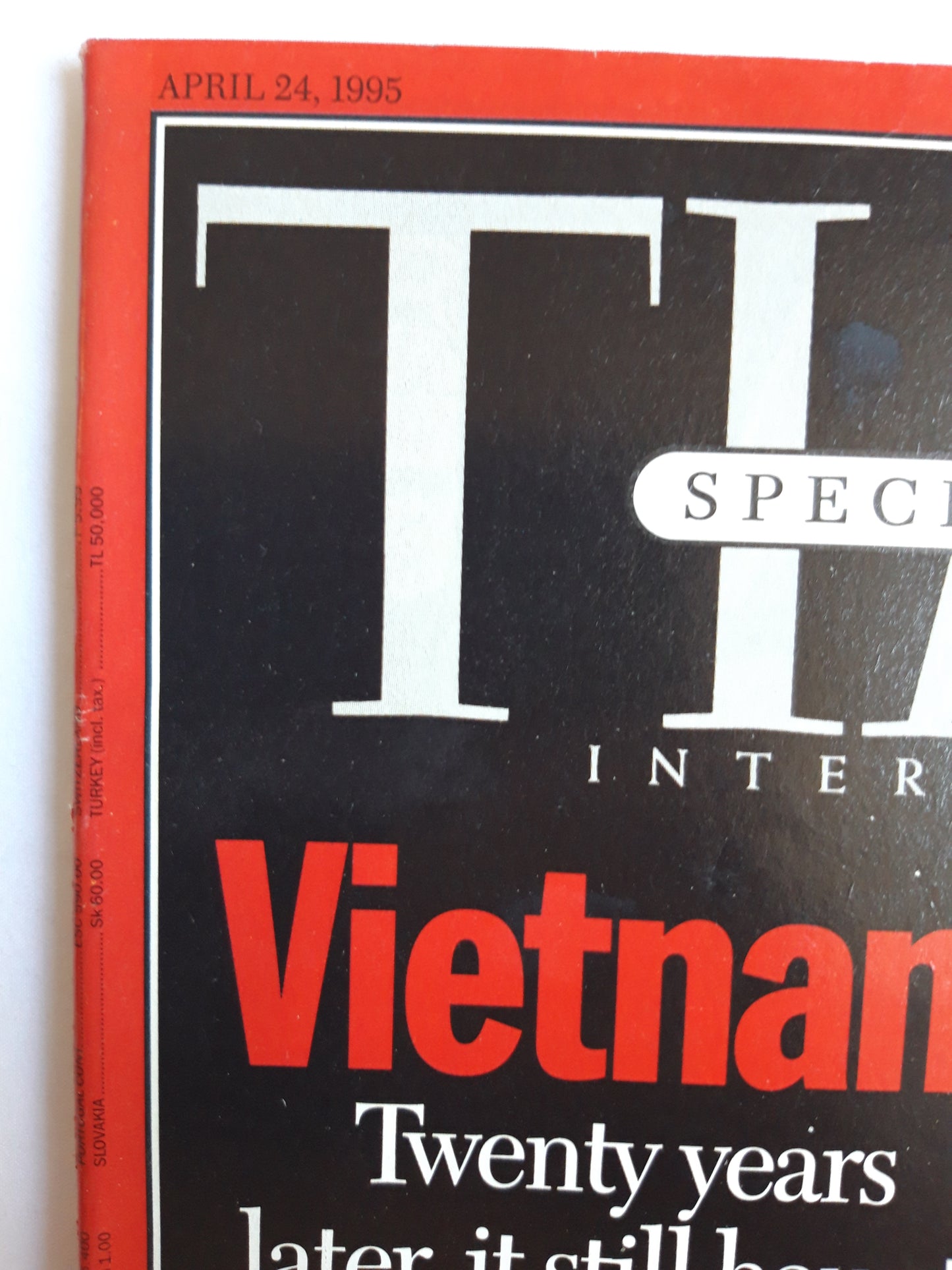 Time magazine Special Report Vietnam Twenty years later, it still haunts both sides Chirac attack 24.04.1995 April 1995