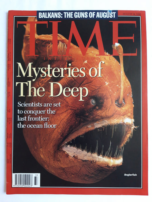 Time magazine Mysteries of The Deep Ocean floor Balkans Anglerfish The Guns of August 14.08.1995 August 1995