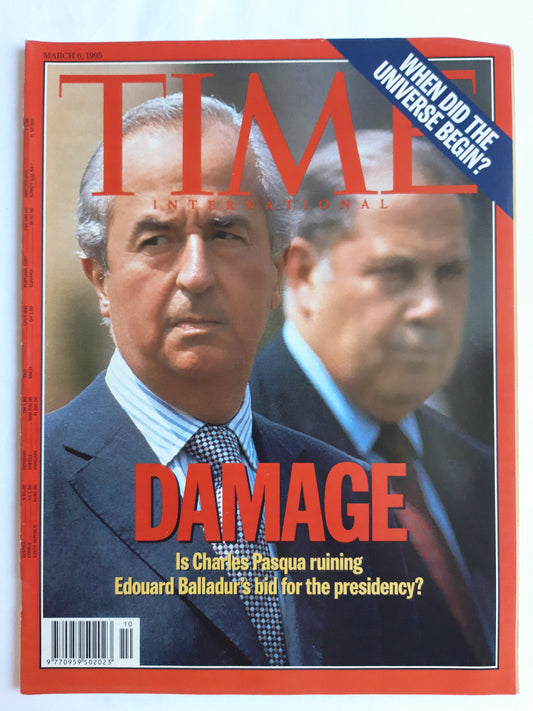 Time magazine Damage If Charles Pasqua ruining Edouard Balladur´s bid for the presidemcy?´When did the Universe begin? 06.03.1995 März 1995